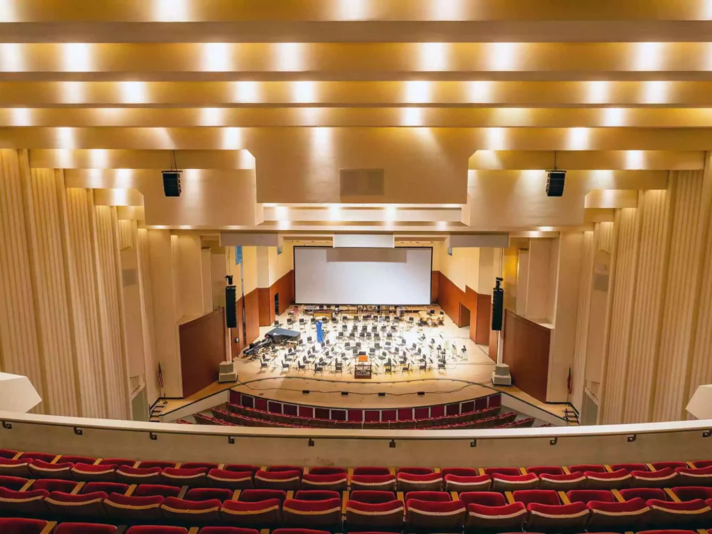 Photo showing the interior of the Atlanta Symphony Hall