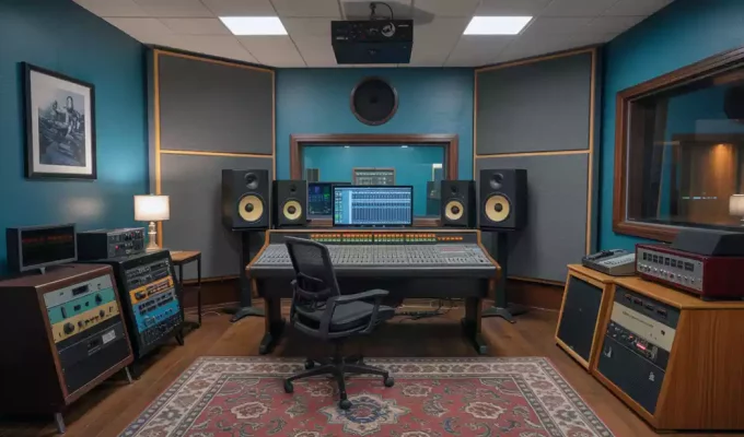 Inside a Myrtle Beach recording studio